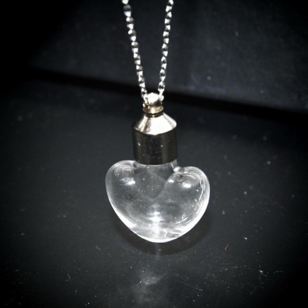 Heart Shaped Bottle Necklace